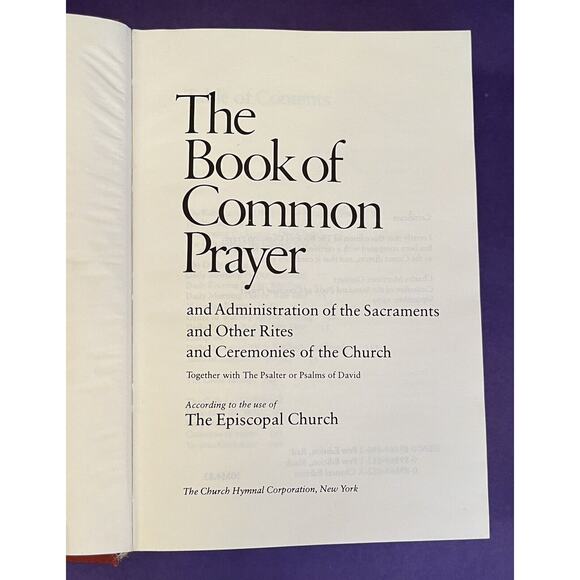 The Book of Common Prayer (1979, Hardcover) Episcopal Church Pew Edition Red - Picture 7 of 10